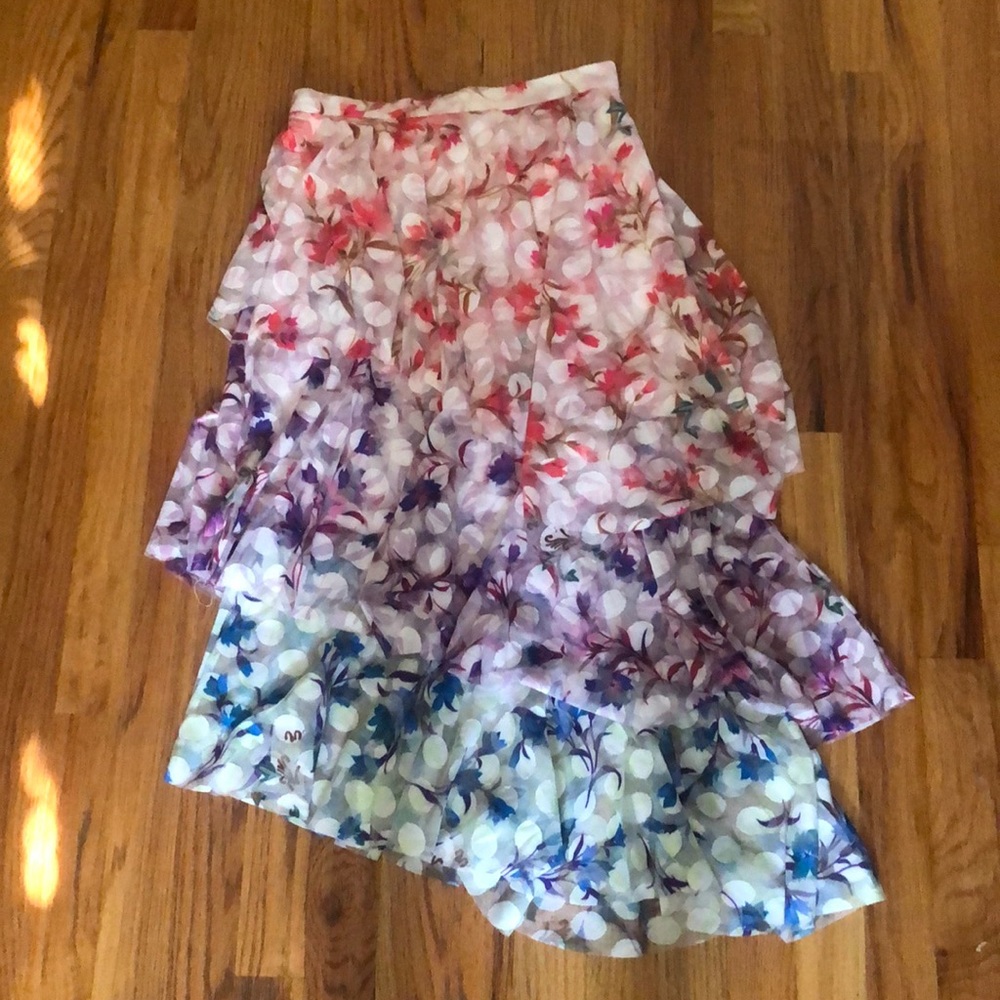 L’Atiste Floral Tiered Skirt - NWOT